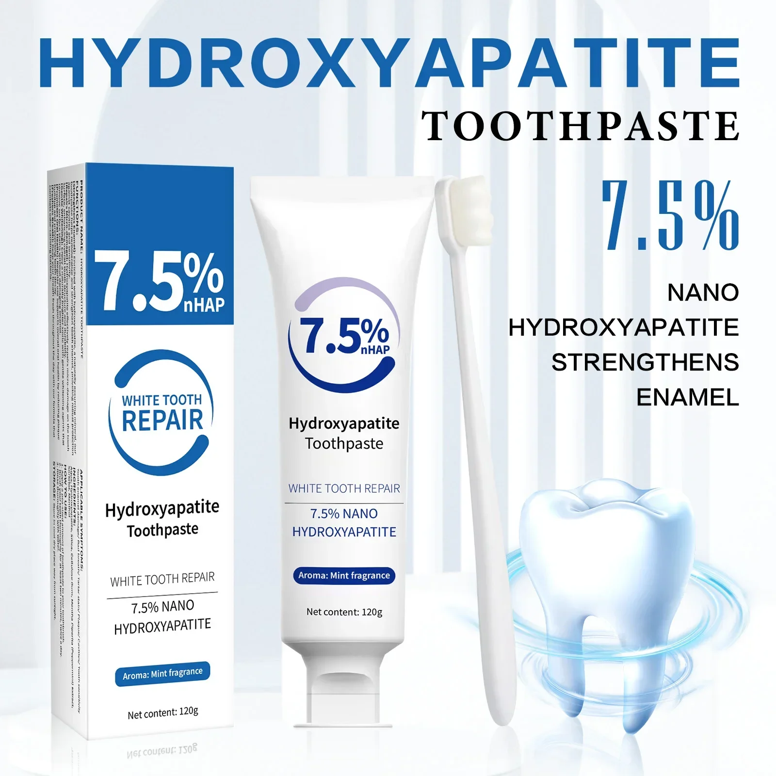 Hydroxyapatite Toothpaste - Diş Macunu ve Beyazlatıcı Kalem Seti