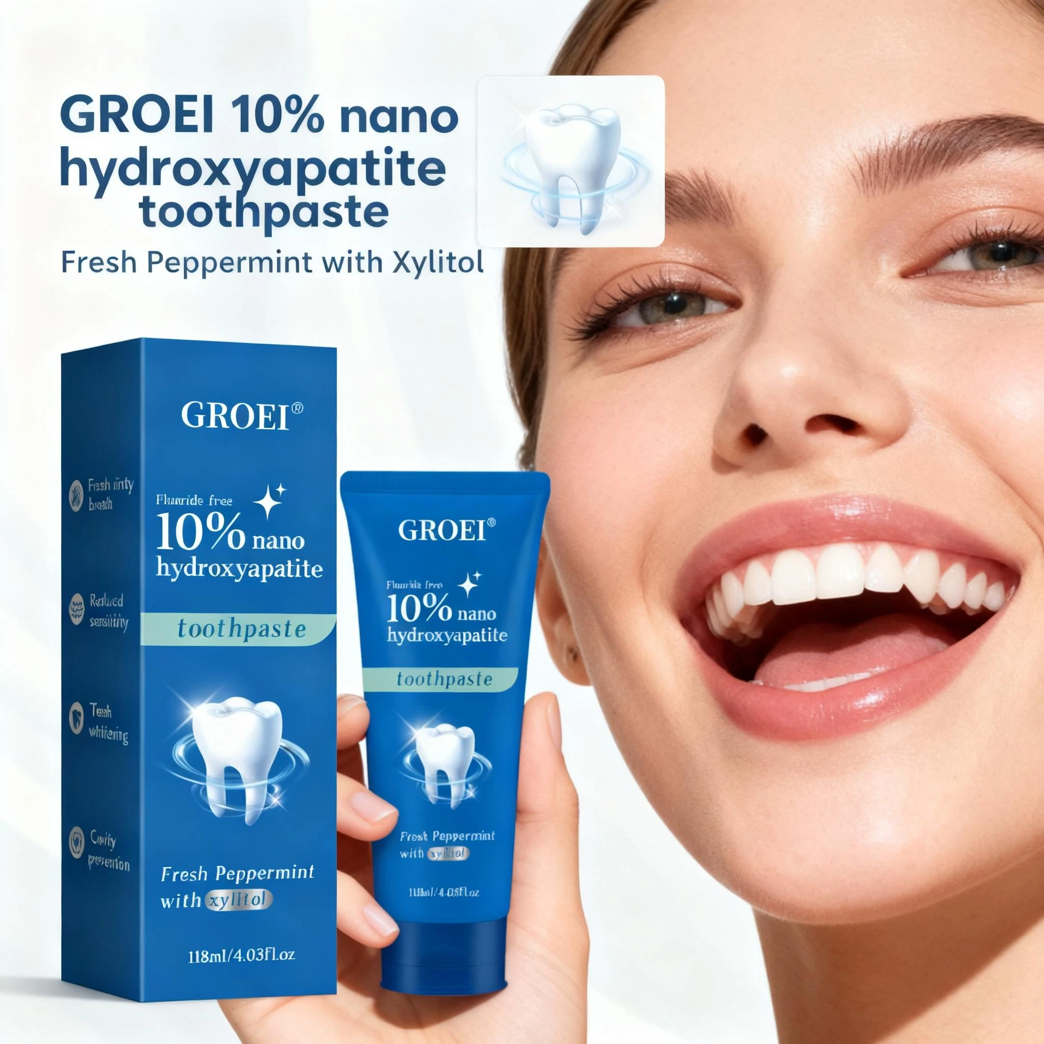 Hydroxyapatite Toothpaste - Çürük Önleyici Ksilitol Diş Macunu -